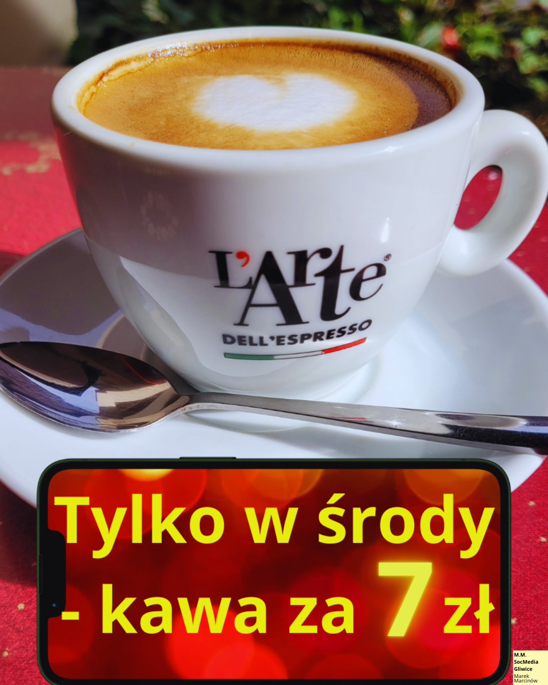 Cukiernia Karmel Facebook ad: Prawdziwa włoska kawa!