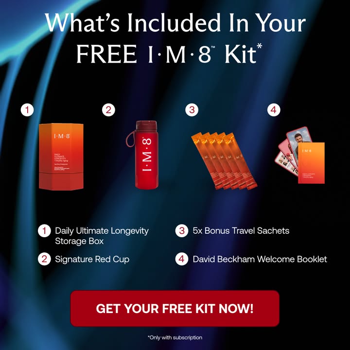 IM8 Facebook ad: Longevity Starts at the Cellular Level