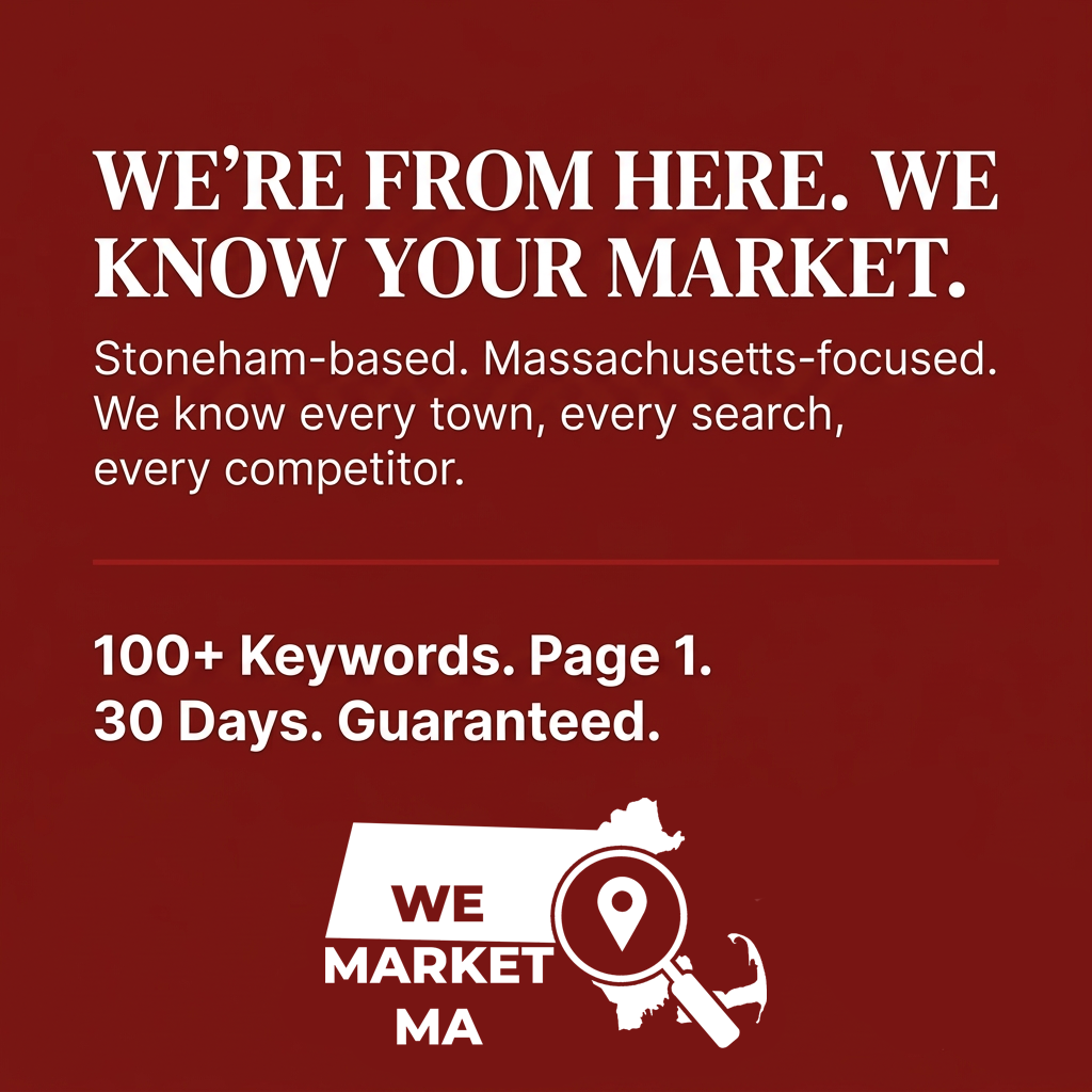We Market MA Facebook ad: Your Local Marketing Pros
