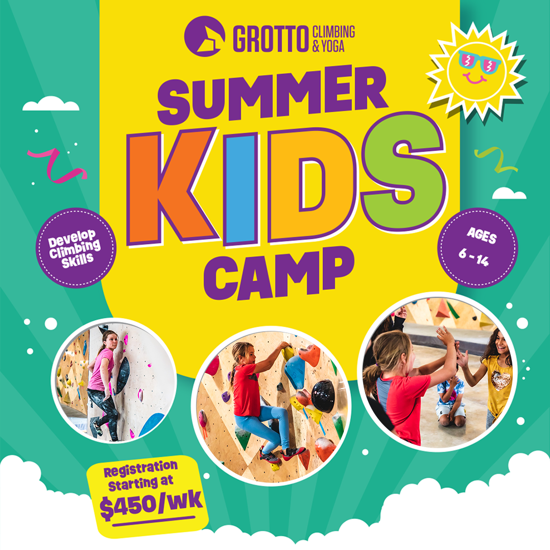 Grotto Climbing Facebook ad from Mar 19, 2026