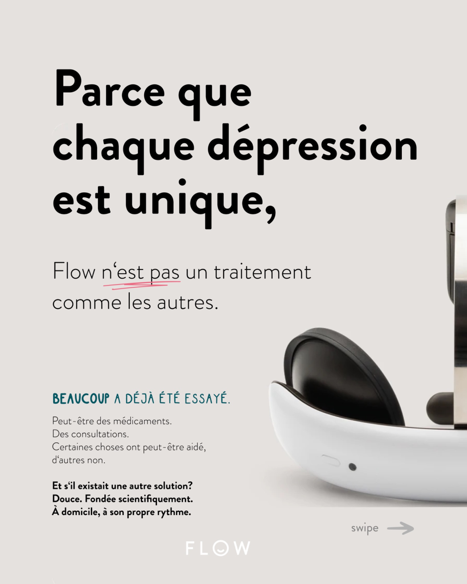 Flow Neuroscience Suisse Facebook ad