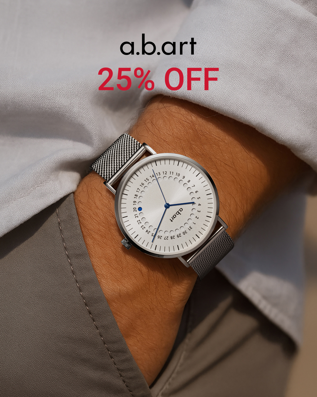 a.b.art watches Facebook ad: Every Day Counts, Design with Meaning