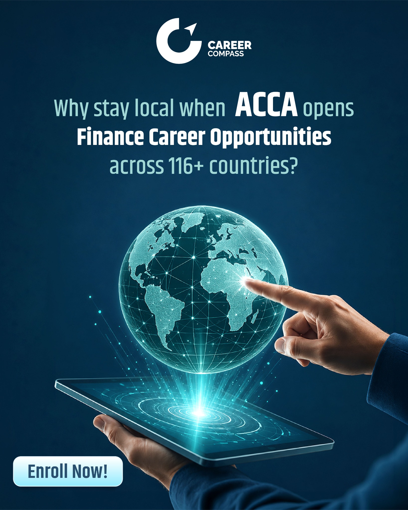 Career Compass Facebook ad: ACCA with Career Compass