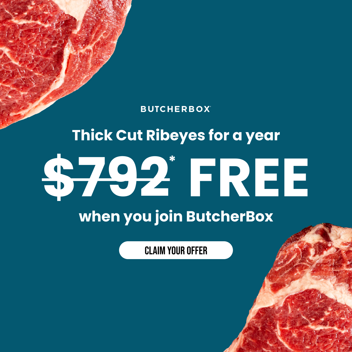 ButcherBox Facebook ad