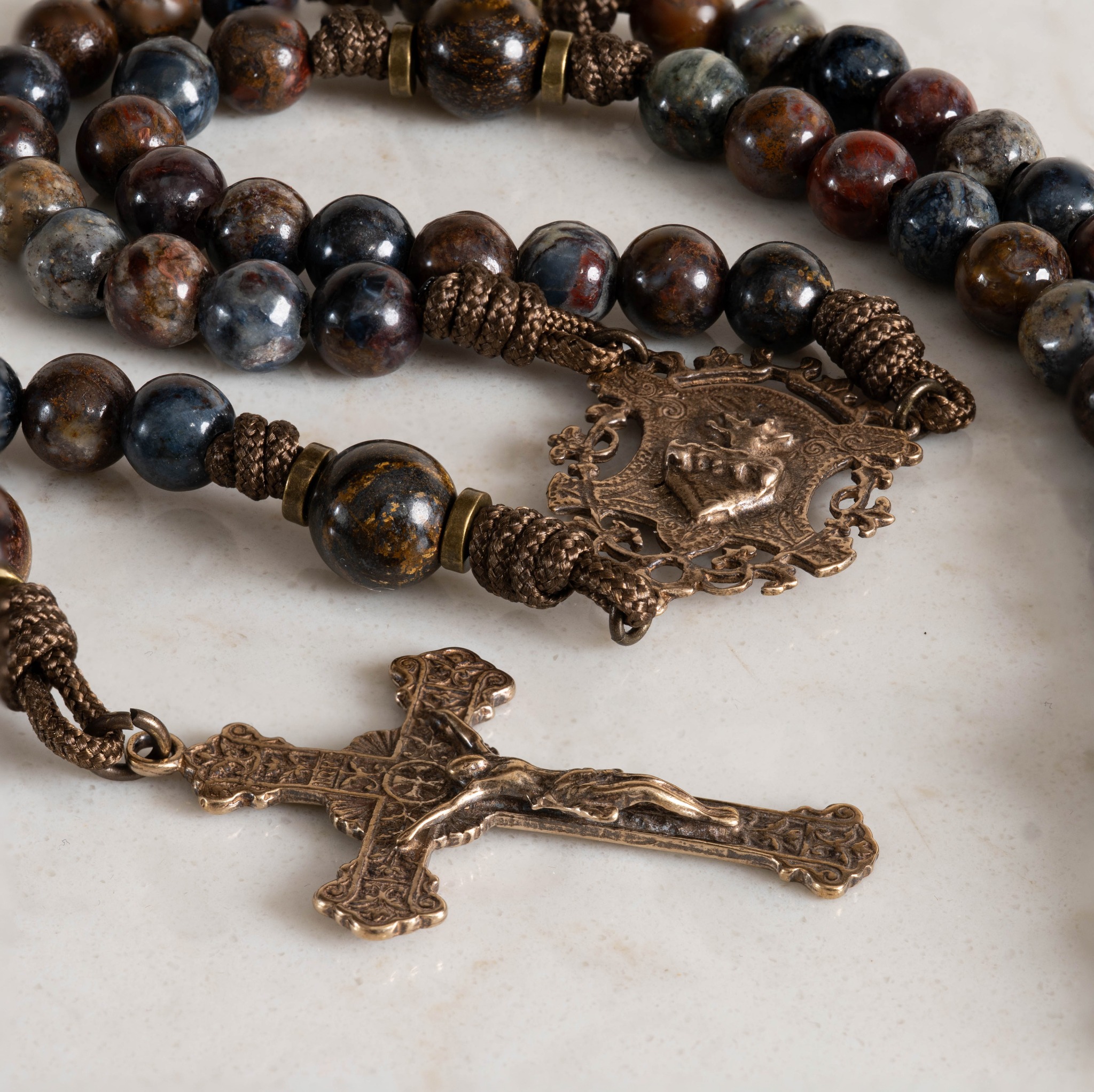 San Giovanni Cord & Stone Facebook ad: Handcrafted Rosaries Built to Endure