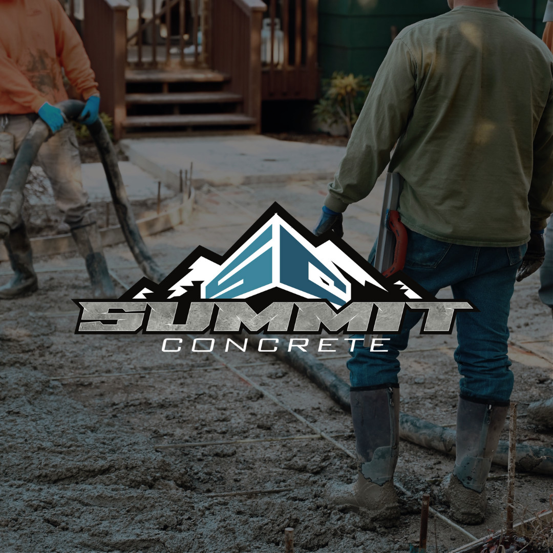 Summit Concrete Facebook ad: Now Booking Spring Concrete Projects