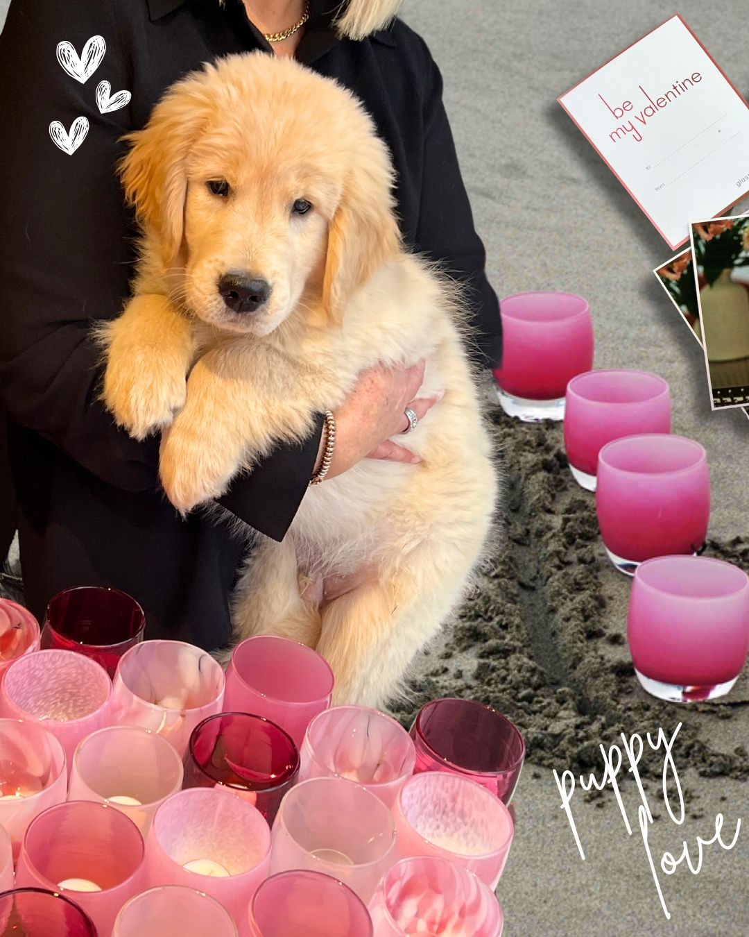 glassybaby Facebook ad: Love is in the air.