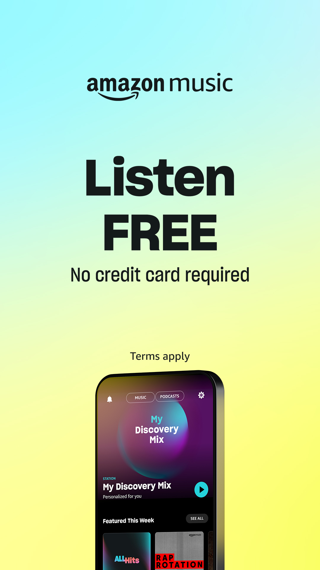 Amazon Music Facebook ad