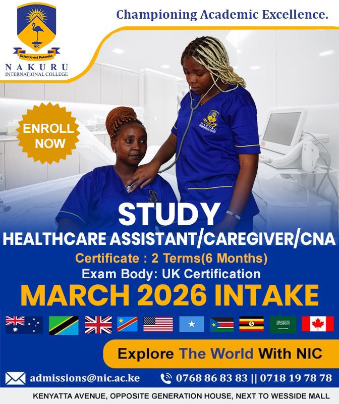 Nakuru International College Facebook ad: Your career path and ambitions deserve a partnerβ¦