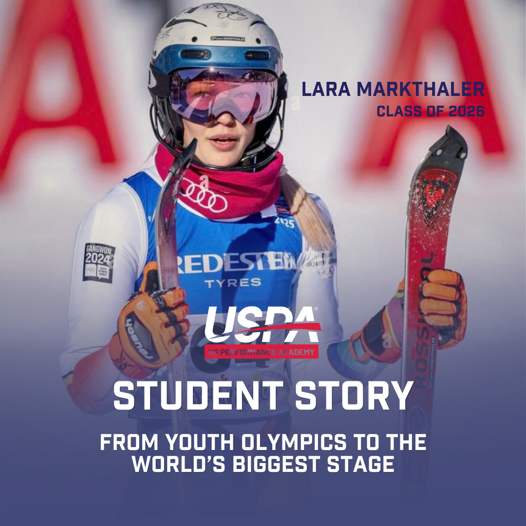 US Performance Academy Facebook ad: Don't worry about missing school on powder days.