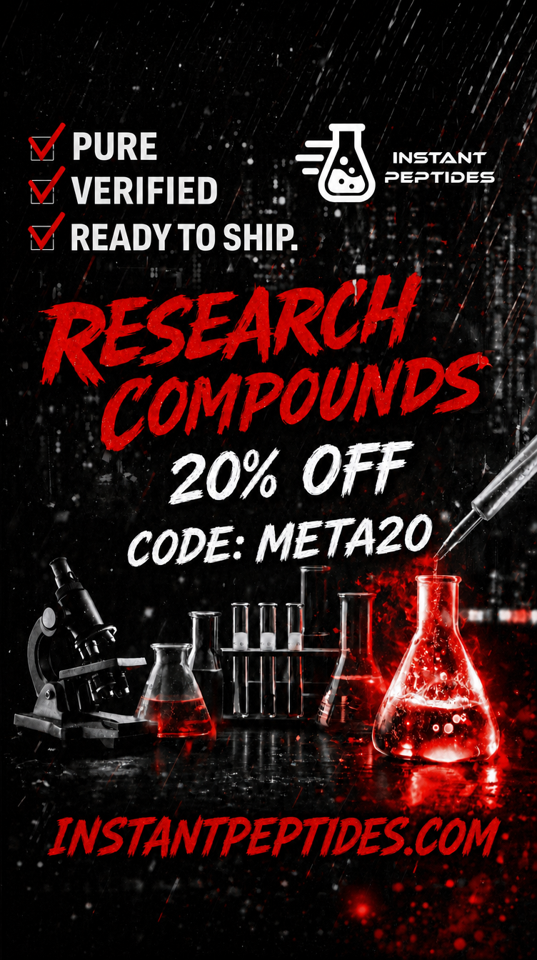 Instant Peptides Facebook ad: Over 25,000 Researchers Trust Instant. What are you…