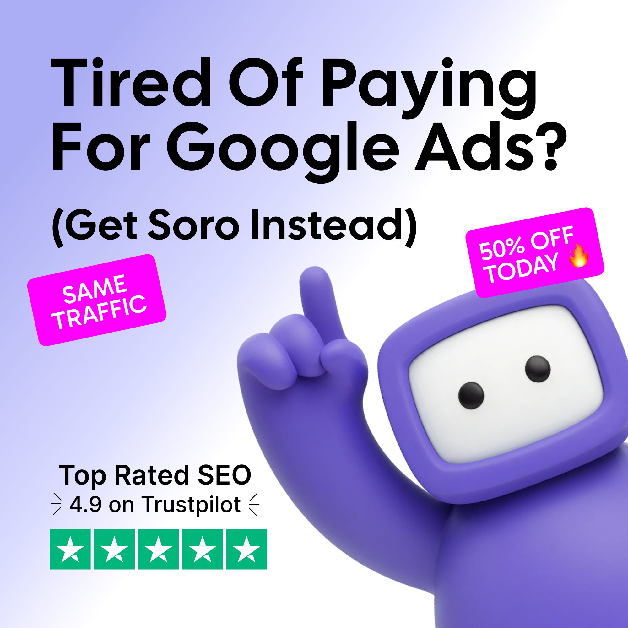 Soro SEO Facebook ad