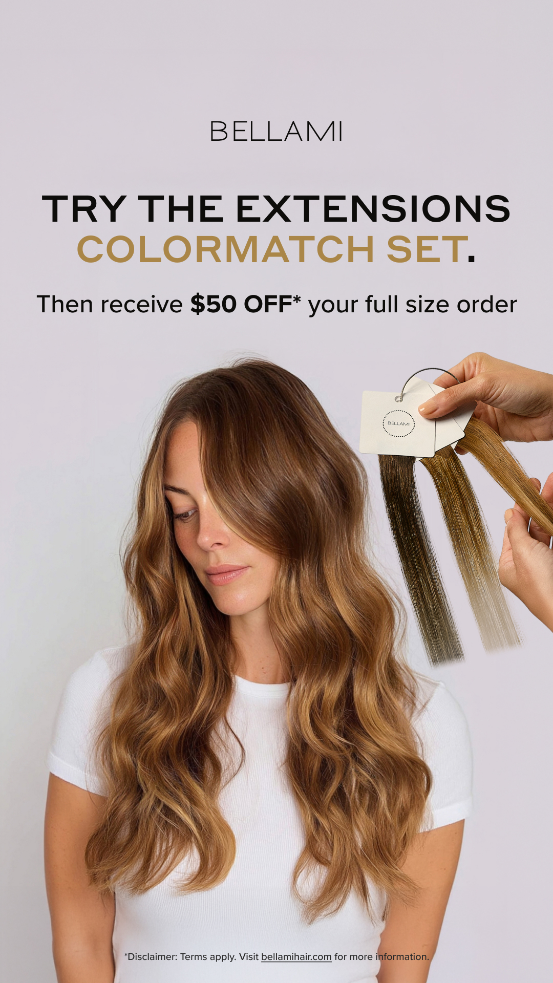 Bellami Hair Facebook ad