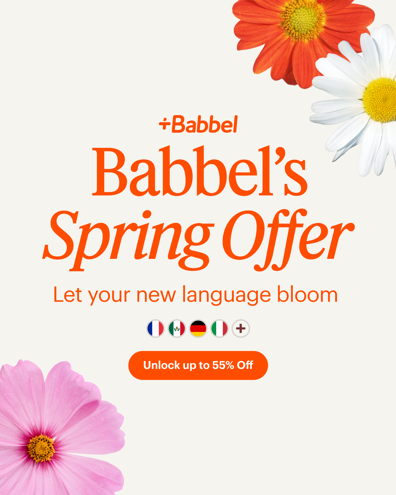 Babbel Facebook ad