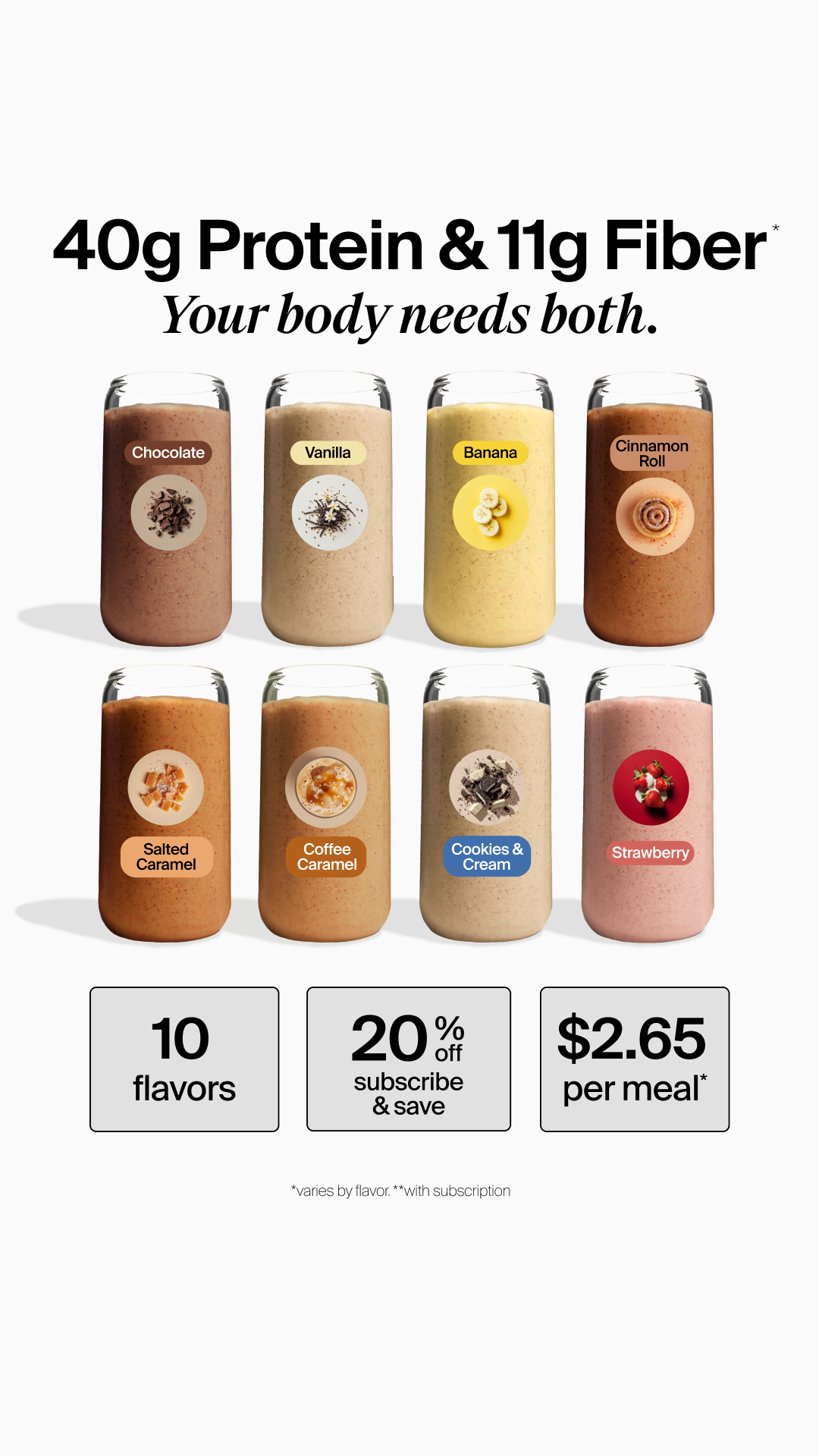 Huel Facebook ad