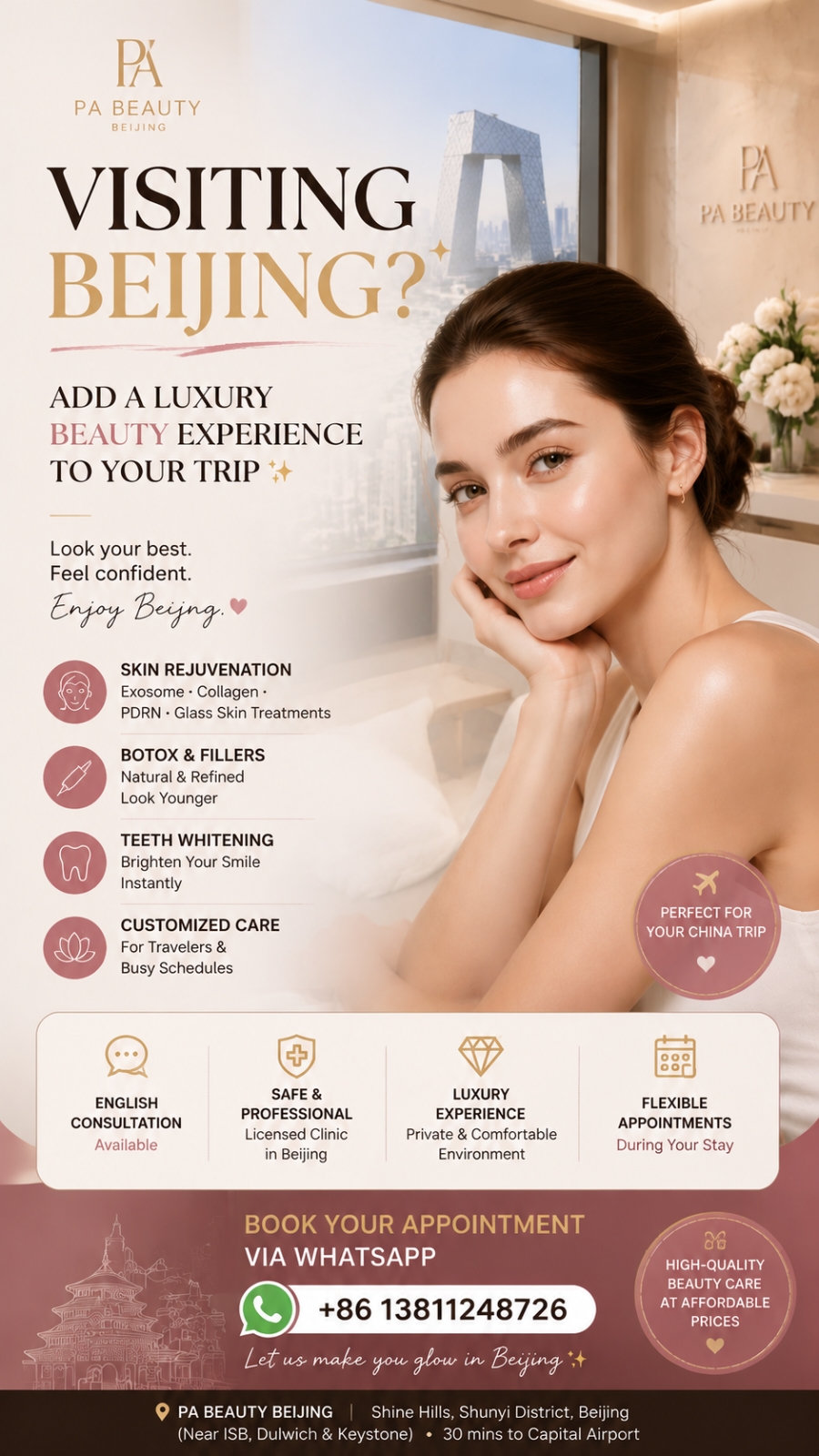 Pa Beauty Facebook ad: Visiting Beijing?