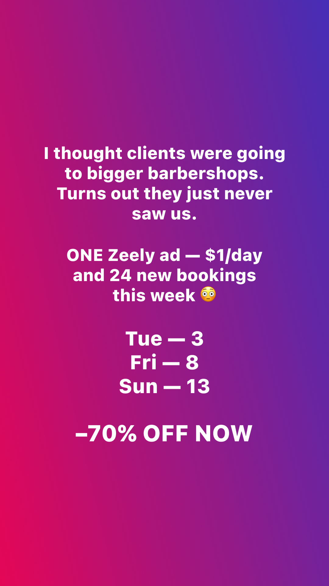 Zeely Facebook ad