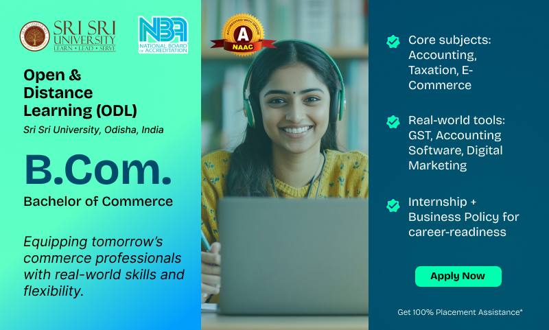 Sri Sri University Facebook ad