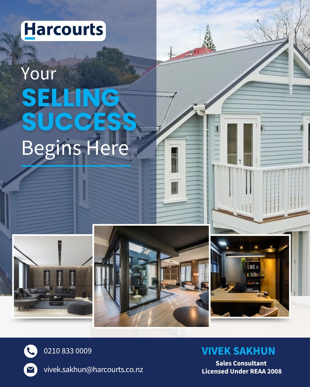 Vivek Sakhun - Harcourts Paremata, Wellington Facebook ad