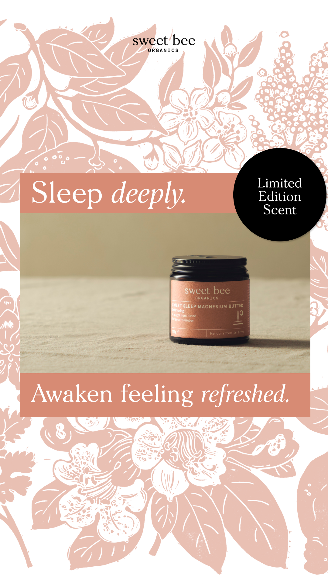 Sweet Bee Organics Facebook ad