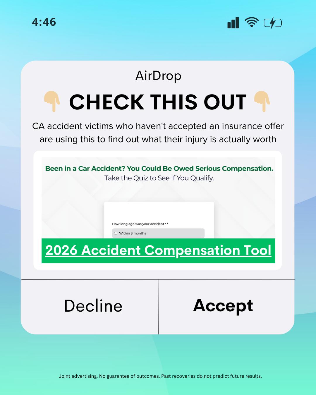 Accident Aid Services Facebook ad