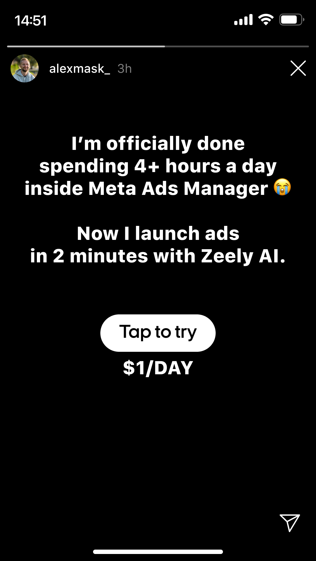 Zeely Facebook ad