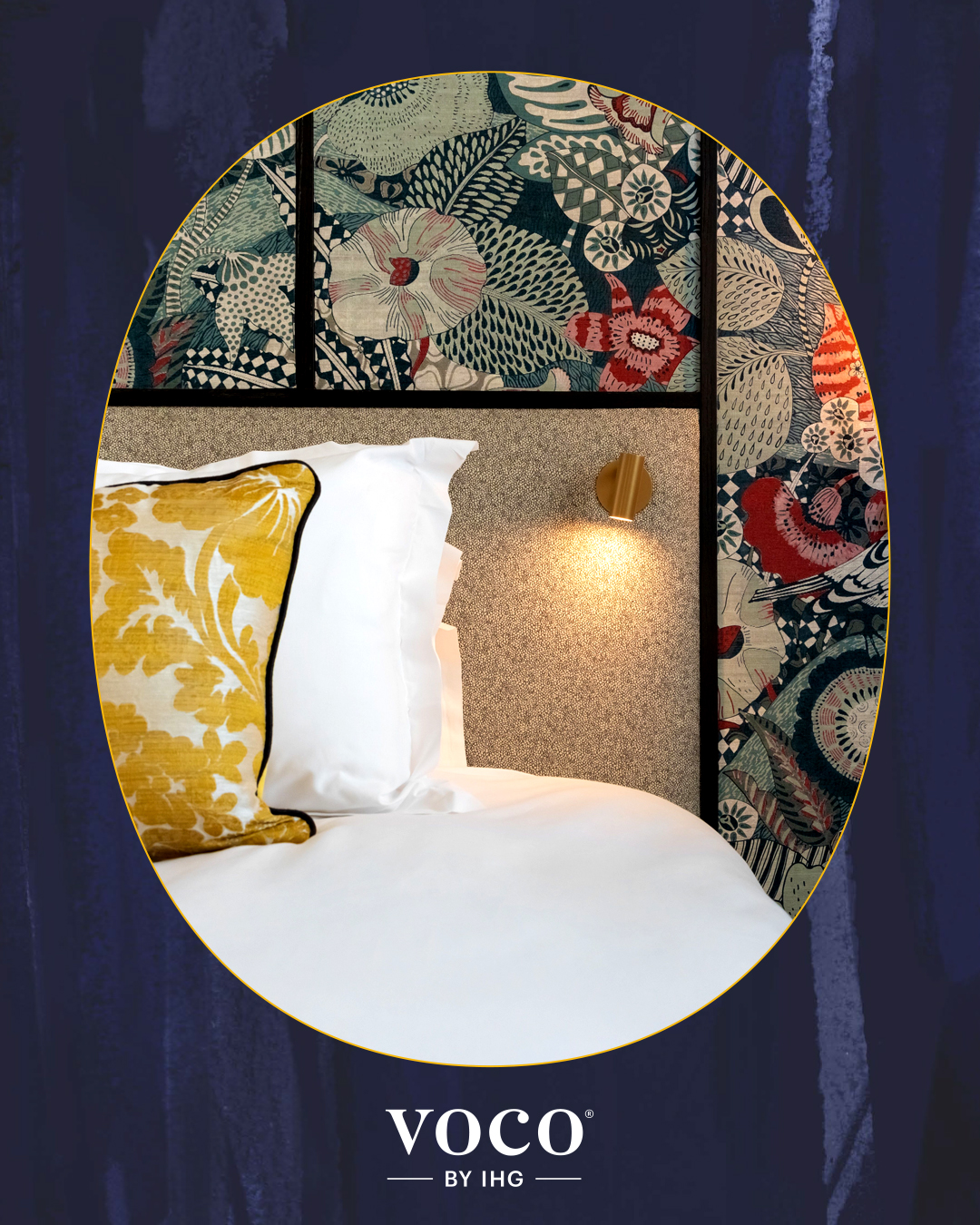 voco hotels Facebook ad: Dream easy: Our bedding is as kind to…