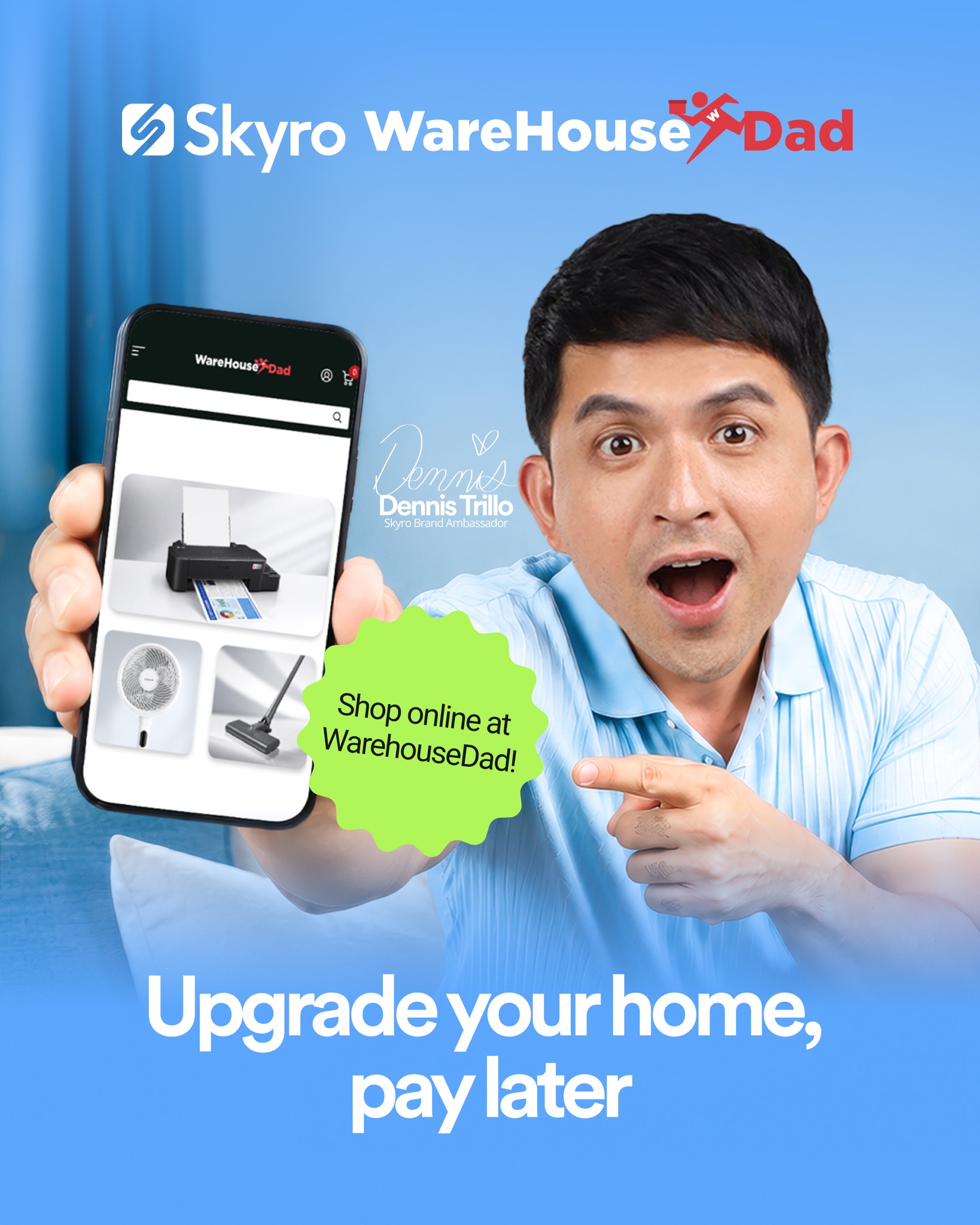 Skyro - Shop now, pay later Facebook ad