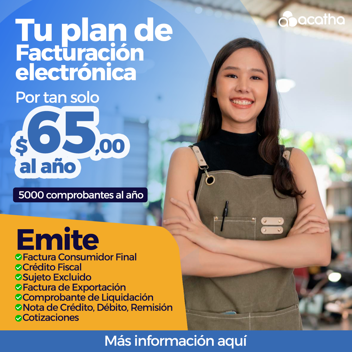 Acatha Facturación Electrónica Facebook ad from Aug 13, 2025