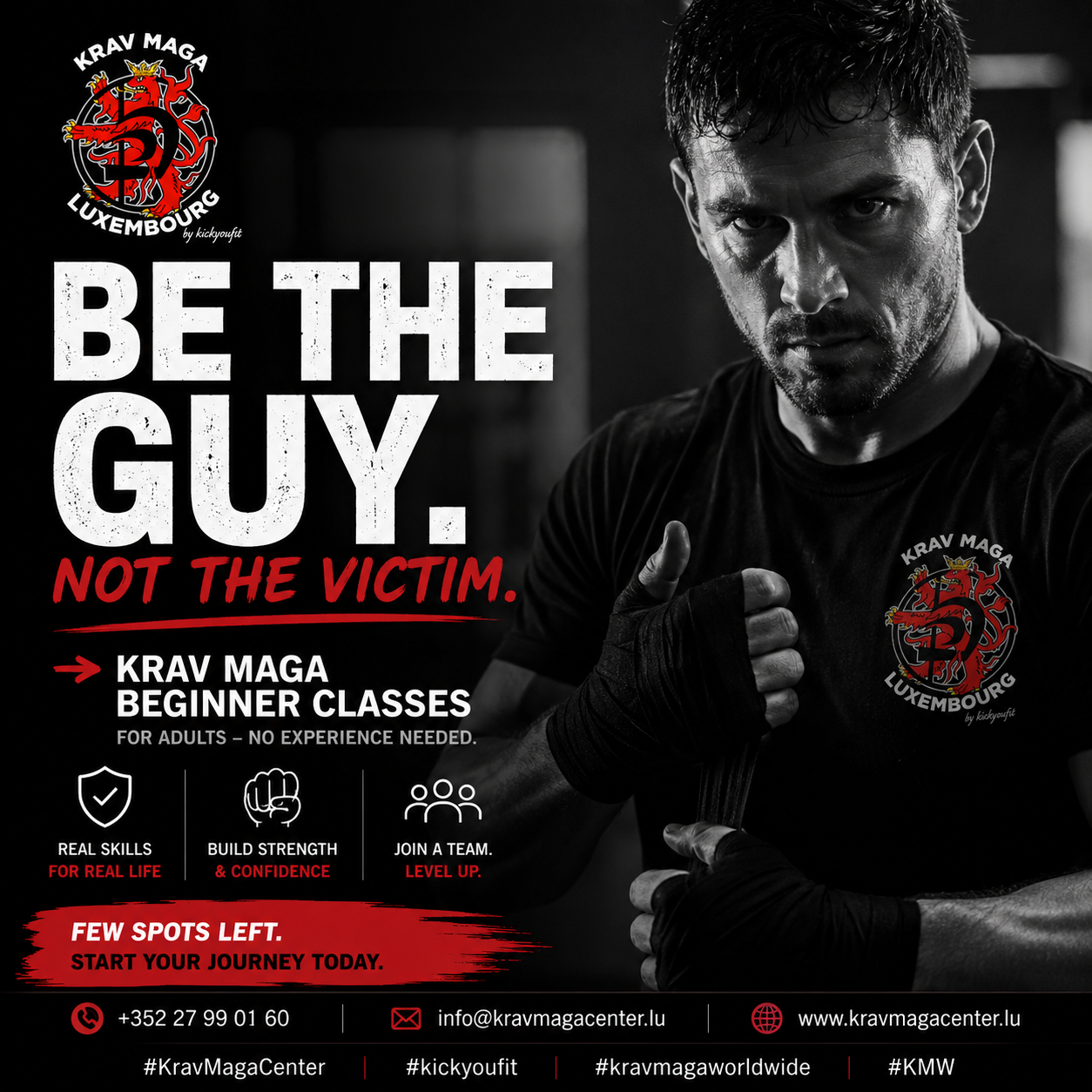 Krav Maga Center "by kickyoufit" Facebook ad