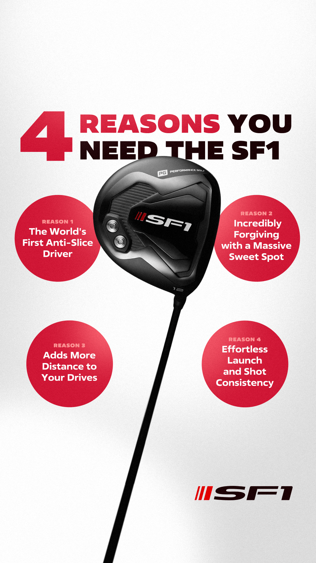 Performance Golf Facebook ad