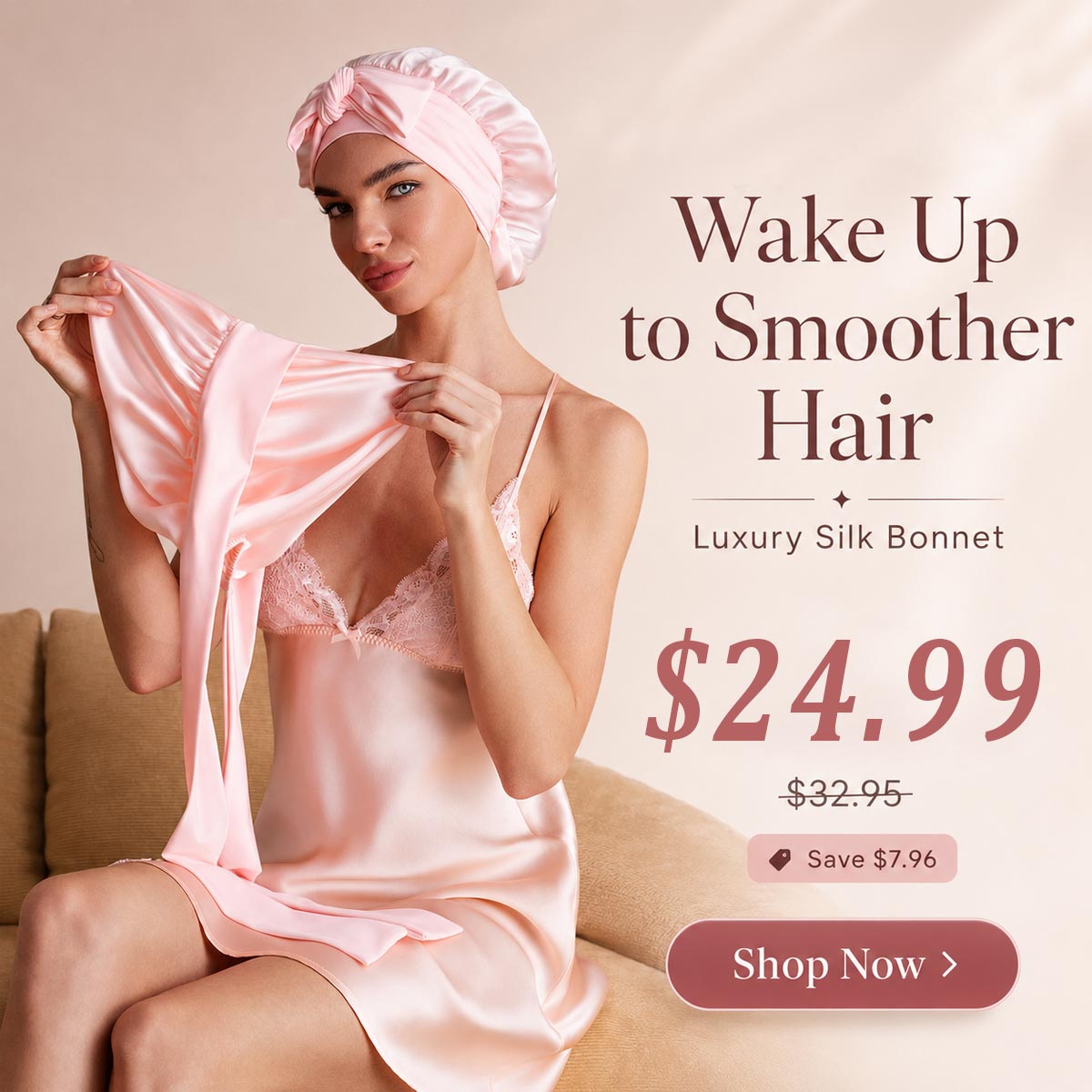 SilkSilky Pajamas Facebook ad