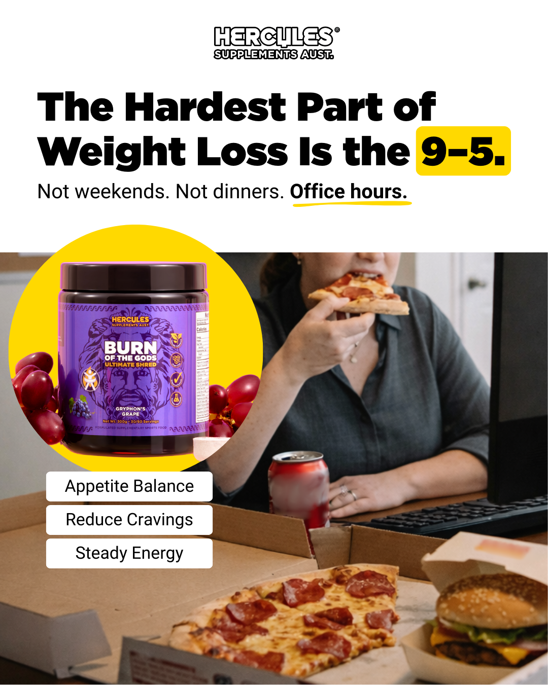 Hercules Supplements Aust Facebook ad