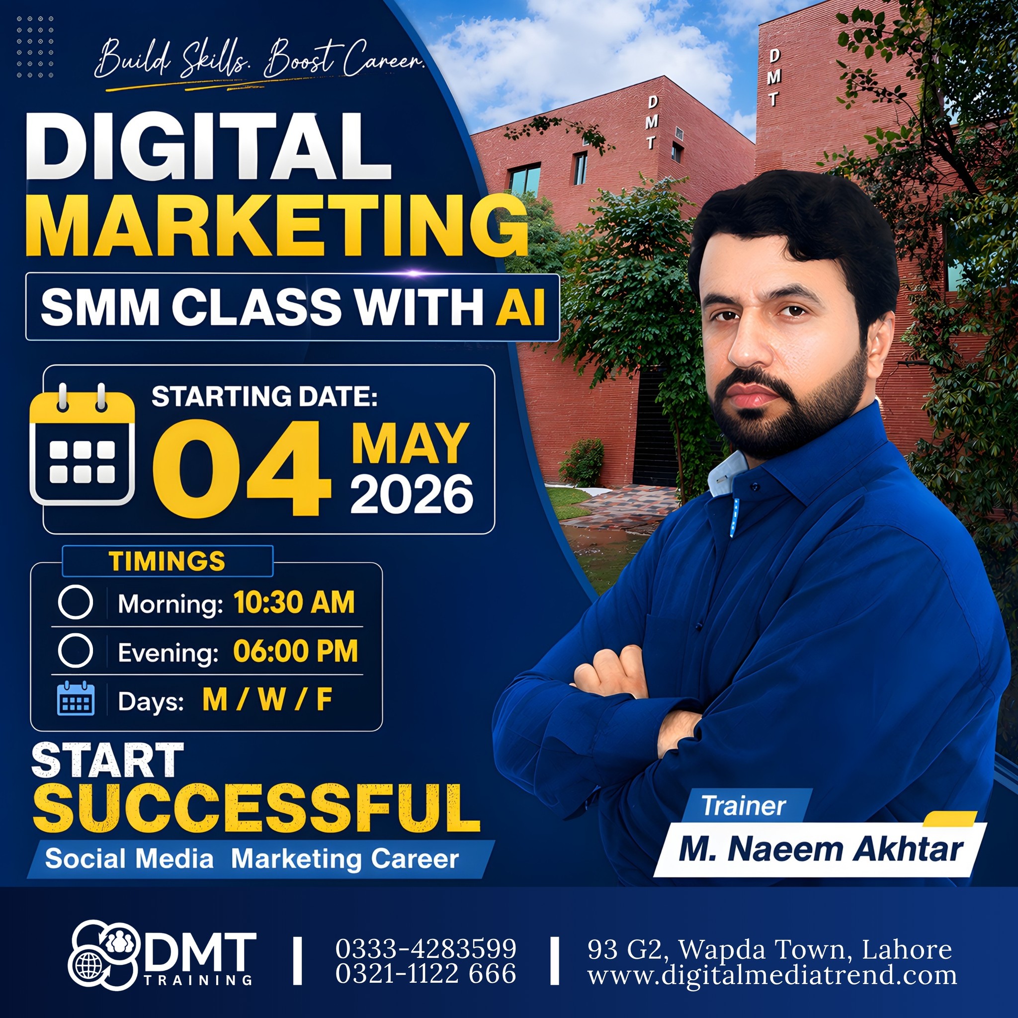 DMT, Digital Marketing Services & Training, Lahore Facebook ad