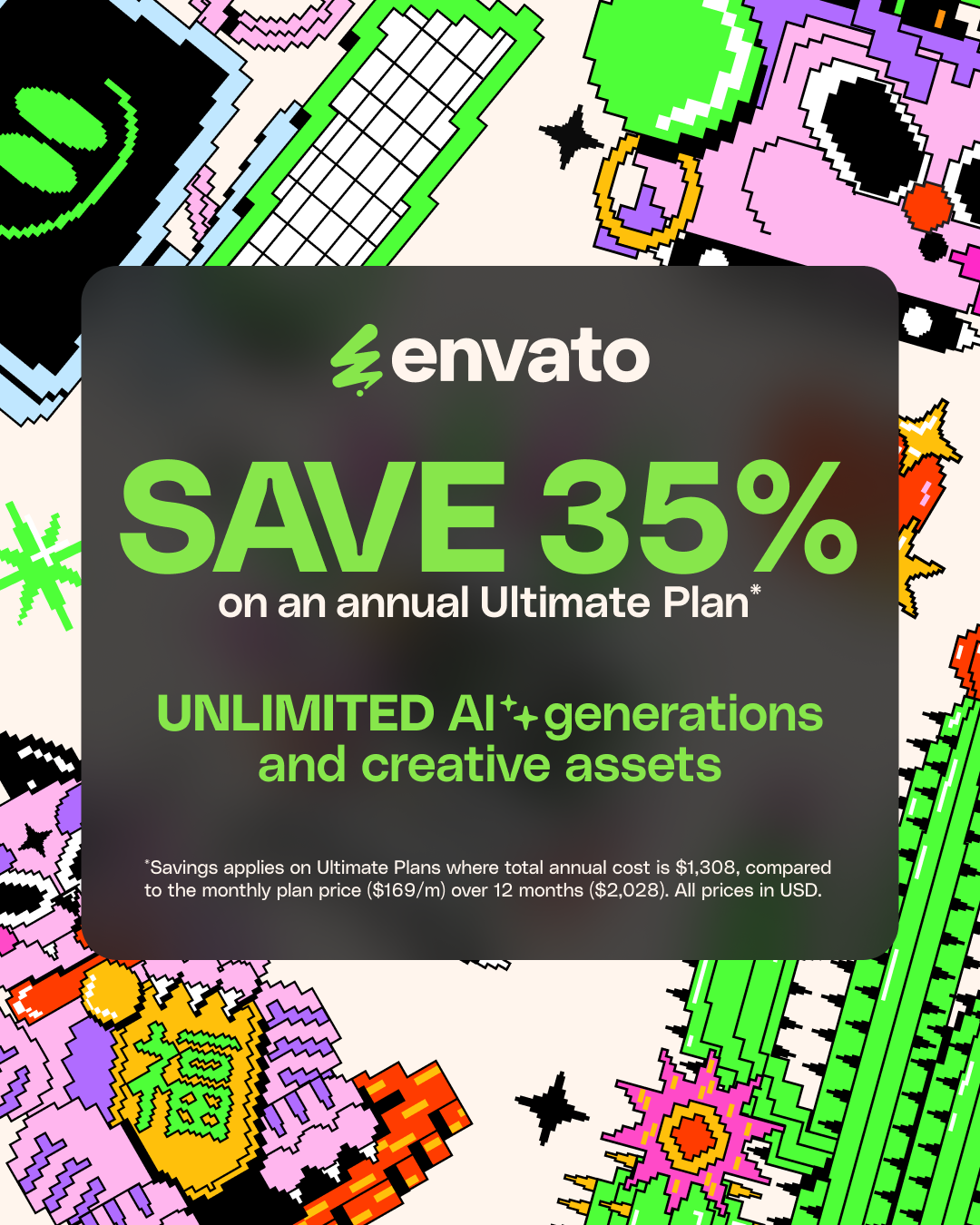 Envato Facebook ad