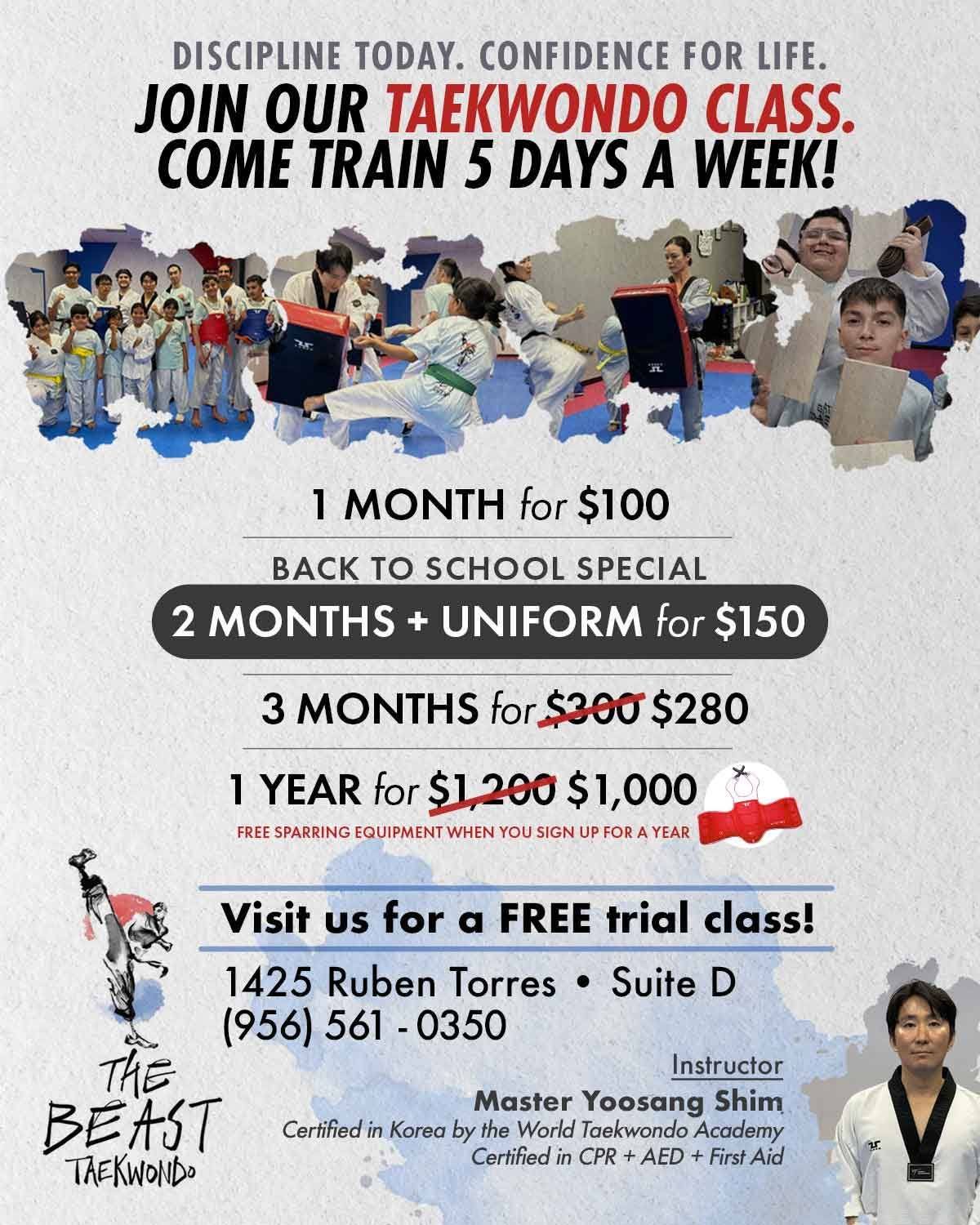  The BEAST Taekwondo  Facebook ad