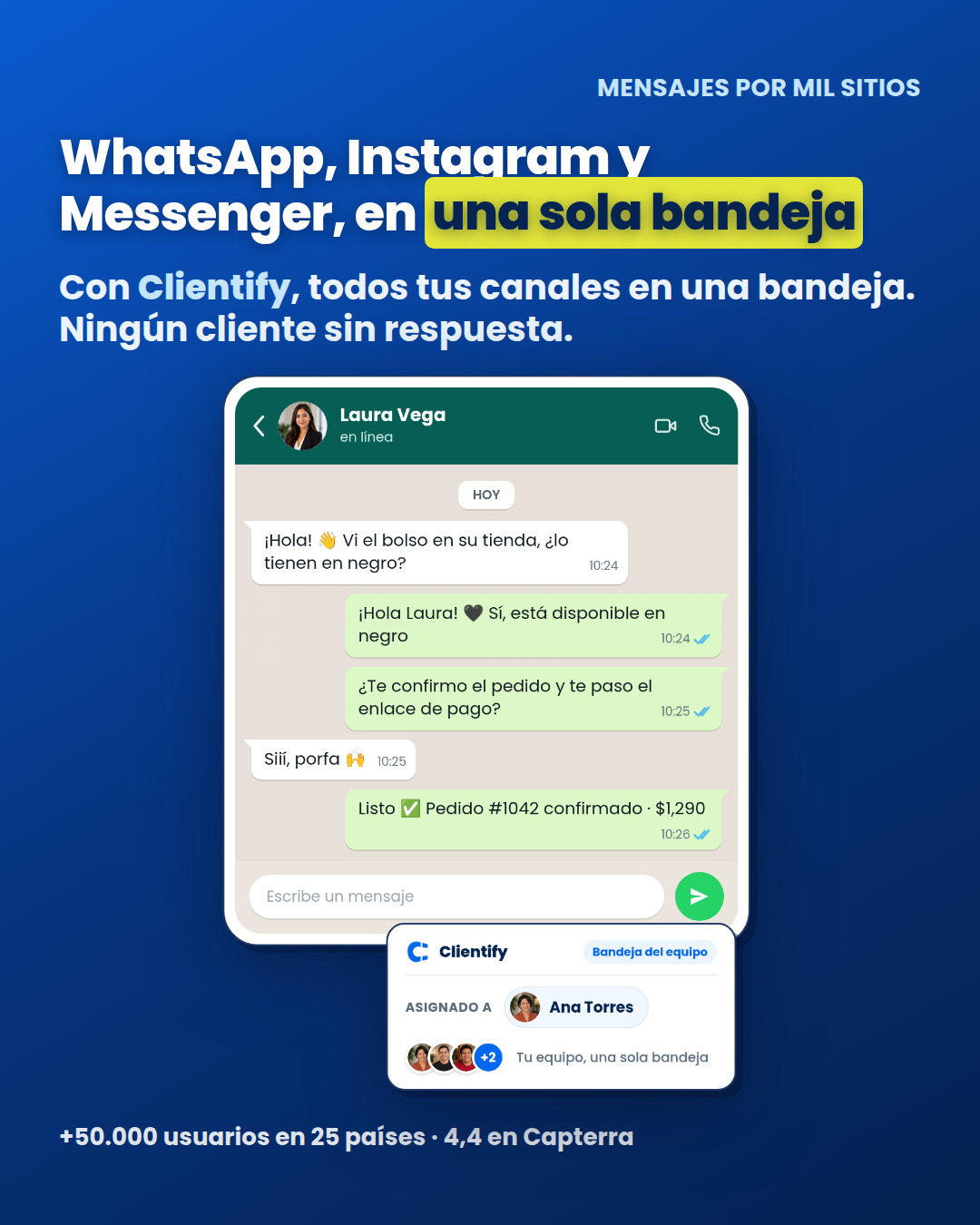 Clientify Facebook ad: Prueba gratis 14 días.