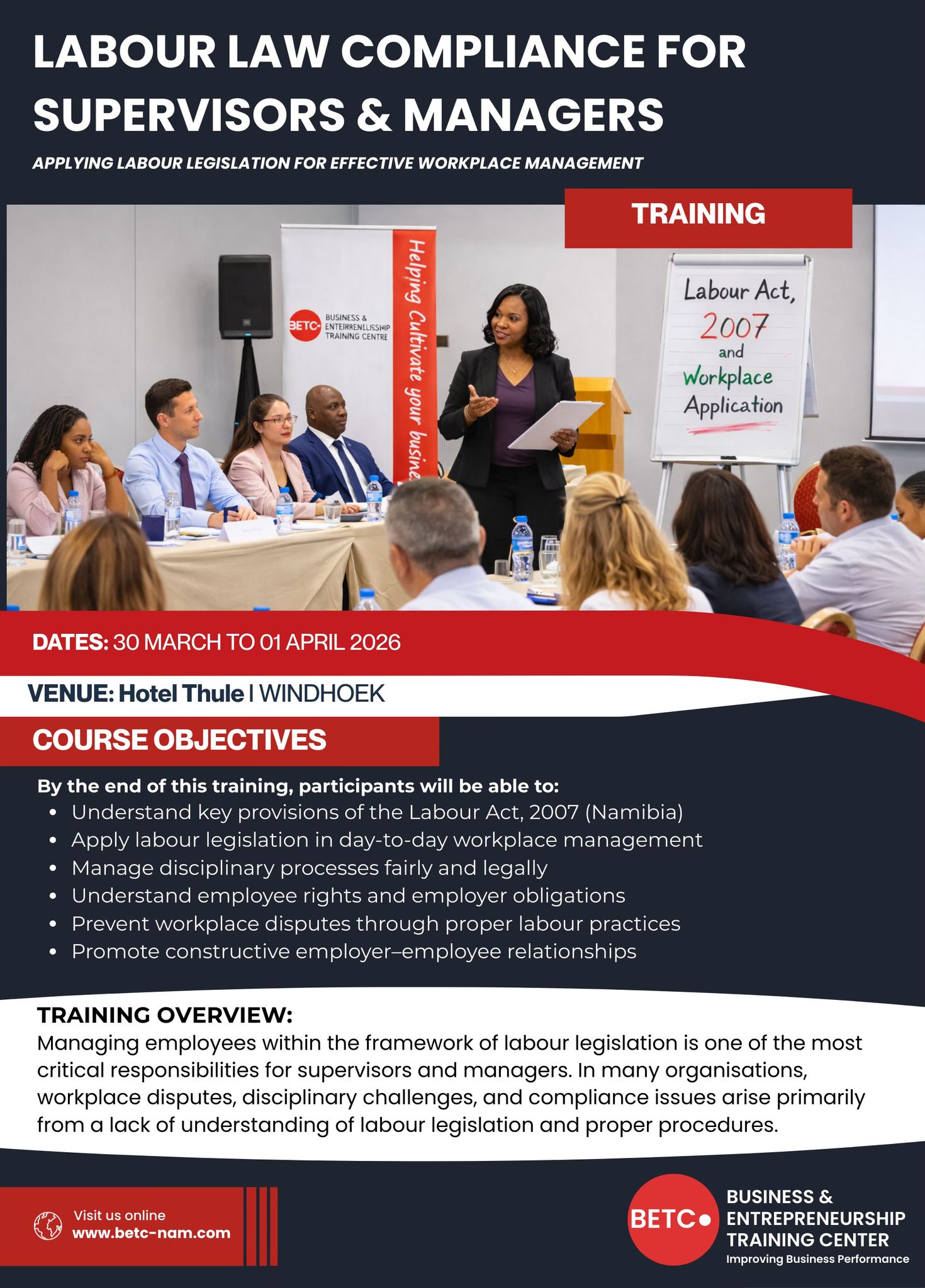 Business and Entrepreneurship Training Centre -BETC Facebook ad from Mar 20, 2026