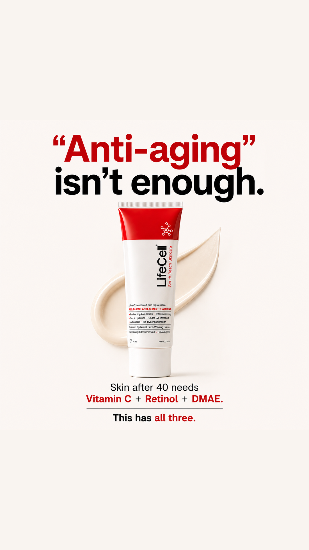 LifeCell Skin Facebook ad