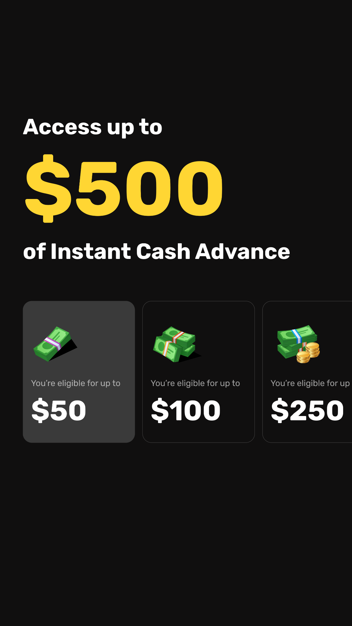 Instant Cash Advance Facebook ad