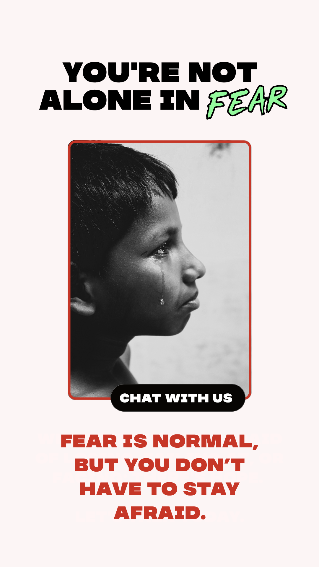 Hey Fear Facebook ad