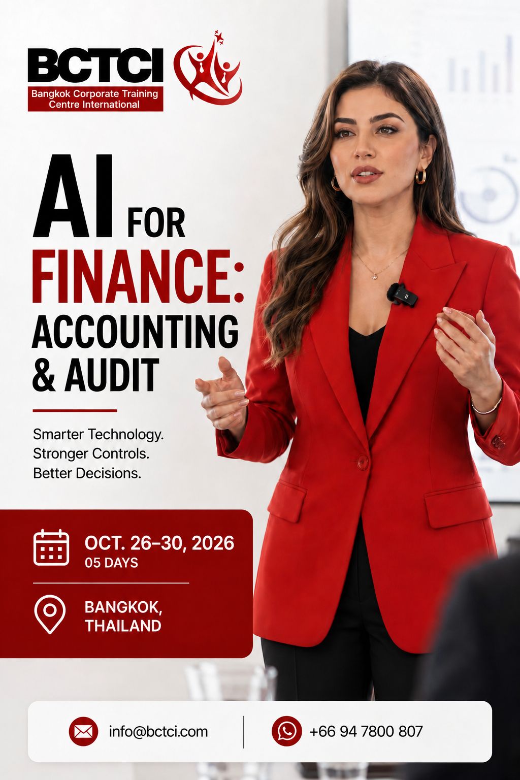 Bangkok Corporate Training Center International Facebook ad: Transform Finance with the Power of AI!