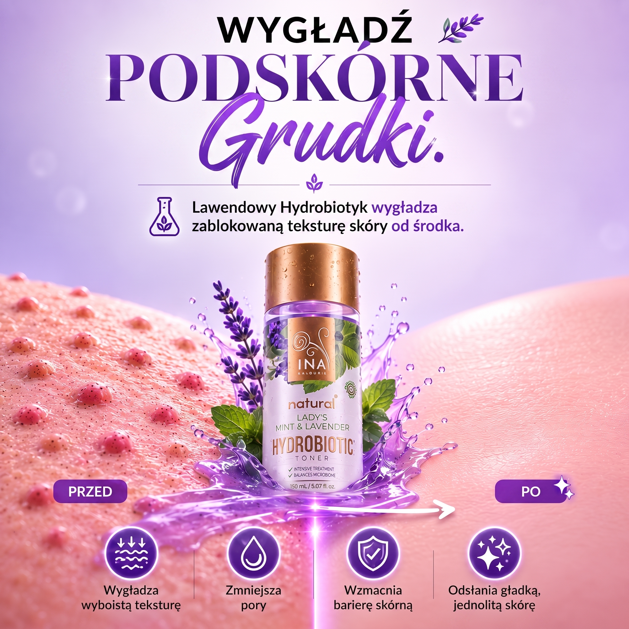 InaEssentials.pl - Kosmetyki Organiczne Facebook ad: Te grudki pod skórą, których nikt nie widzi.