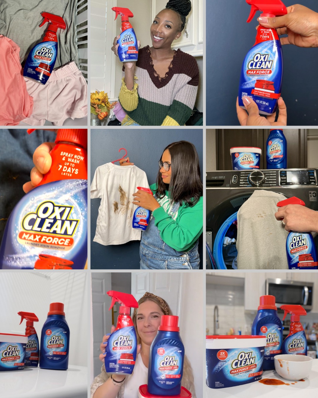 OxiClean Facebook ad: OxiClean Max Force Stain Remover Spray 12oz, 3-pack