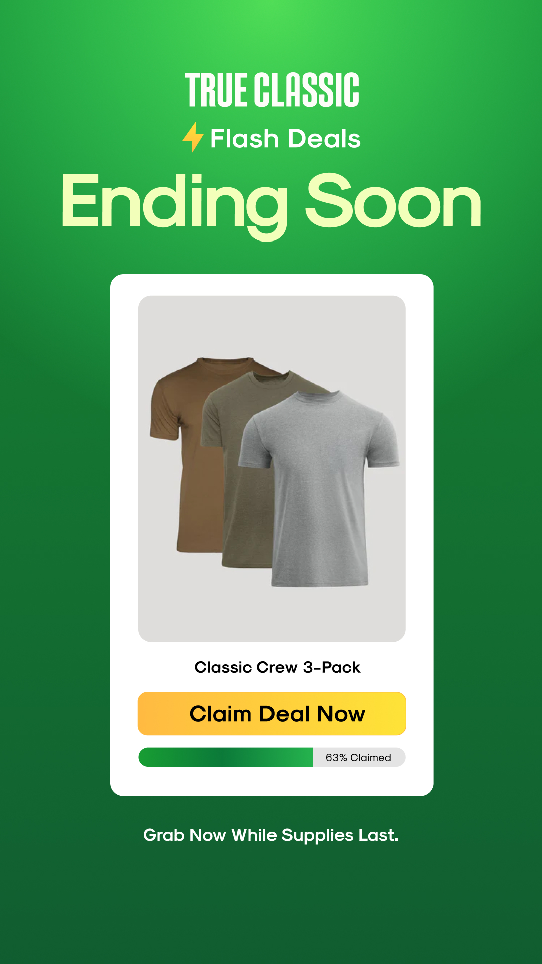 True Classic Facebook ad