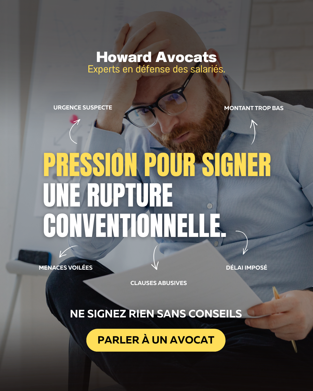 Howard Avocats - Droit du travail Facebook ad