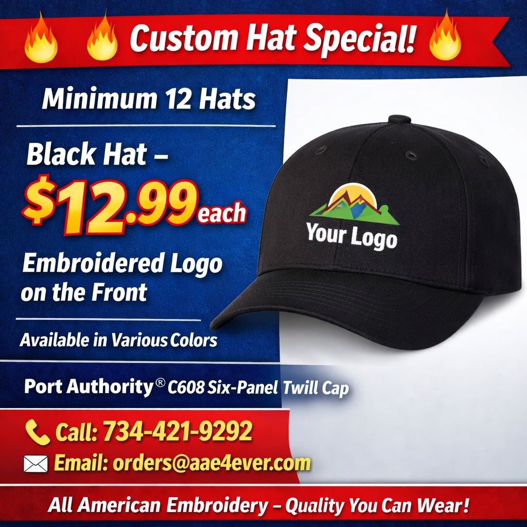 All American Embroidery Facebook ad