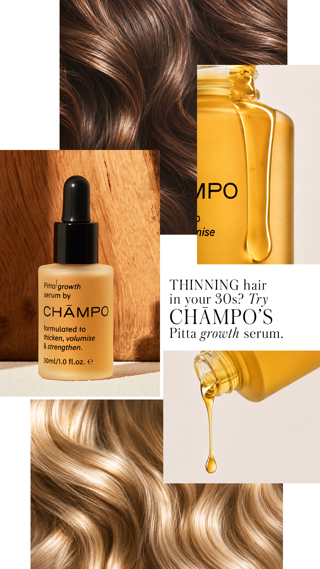 Chāmpo Haircare Facebook ad
