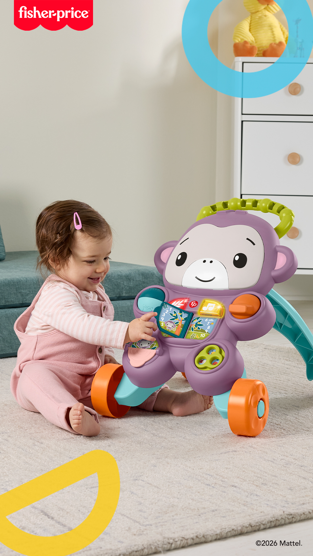 Fisher-Price Facebook ad: Tu bebé está listo para dar sus primeros…