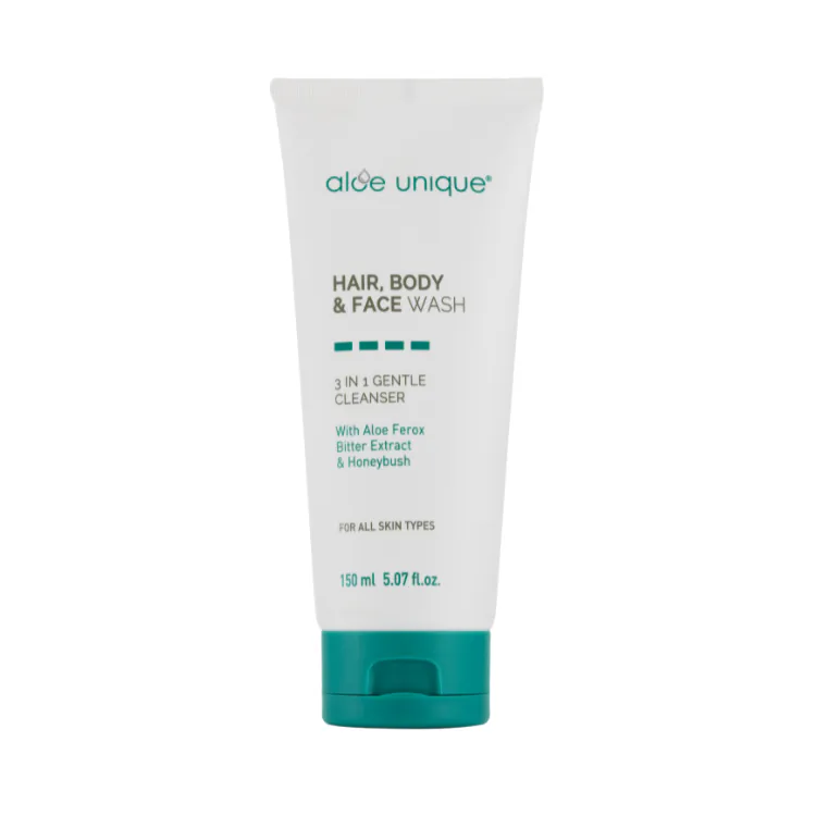 優尼客蘆薈-Aloe unique Facebook ad: 一瓶,完成全身的潔淨與舒適。